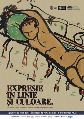 The exhibition: Expression through lines and colours. Graphic works from the collection of Brukenthal National Museum opened at Fine Arts Museum in Brașov