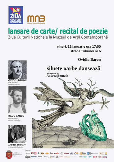 Lansare de carte/ recital de poezie. Ziua Culturii Naționale la Muzeul de Artă Contemporană
