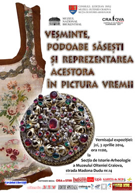 Brukenthal National Museum opens the exhibition entitled German-Saxon garments, adornments and their representation in painting at the Oltenia Museum, Craiova