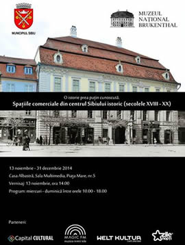 Exhibition: A history not well known. The locations of commerce in the historical center of Sibiu
