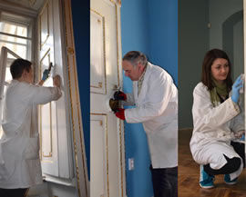 Exhibition rearrangement works in Brukenthal Palace