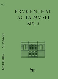 Brukenthal. Acta Musei XIX.3