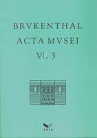 Brukenthal. Acta Musei VI.3